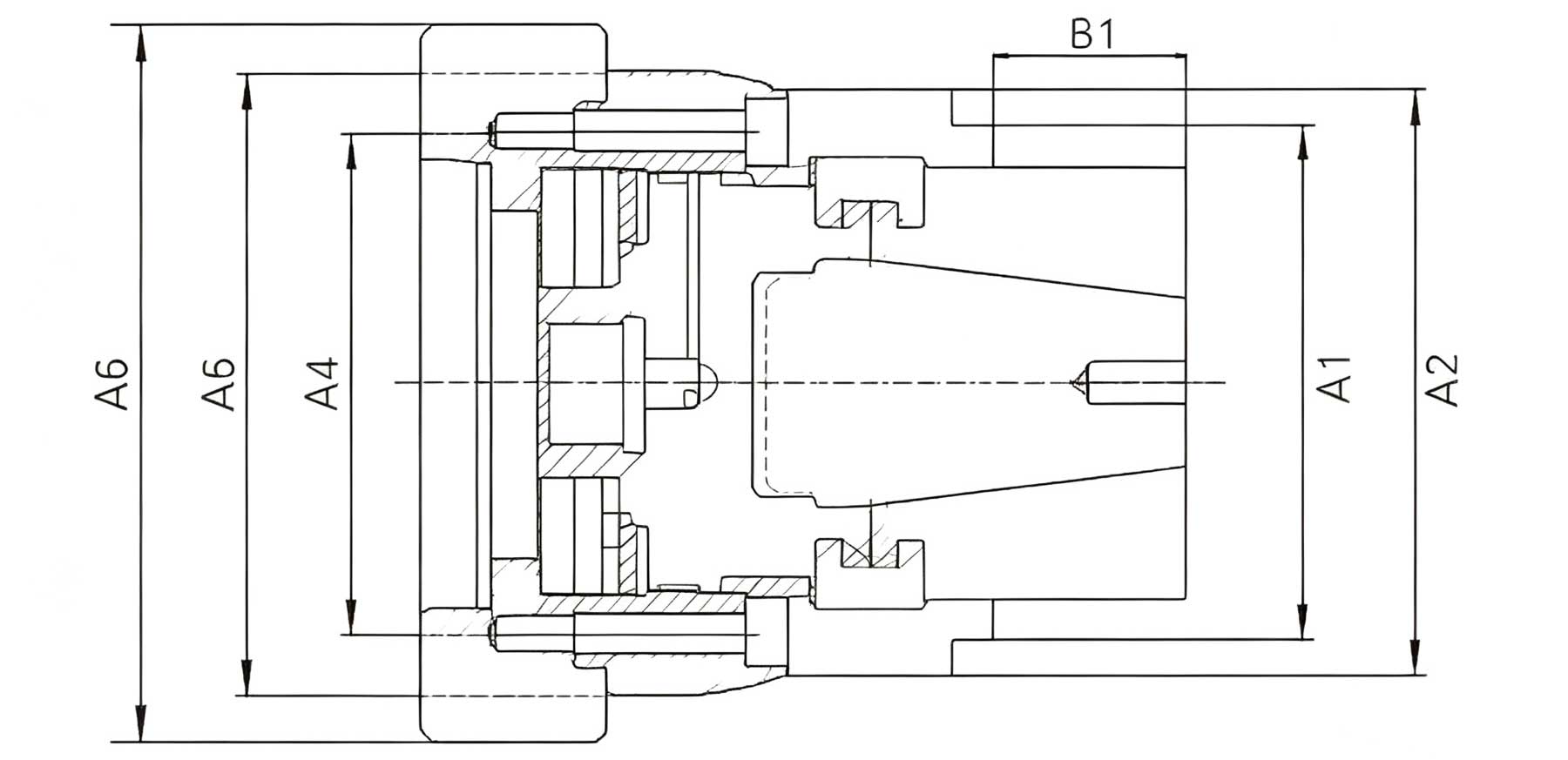 JAB-HBG Rotary High-Speed Chuck
