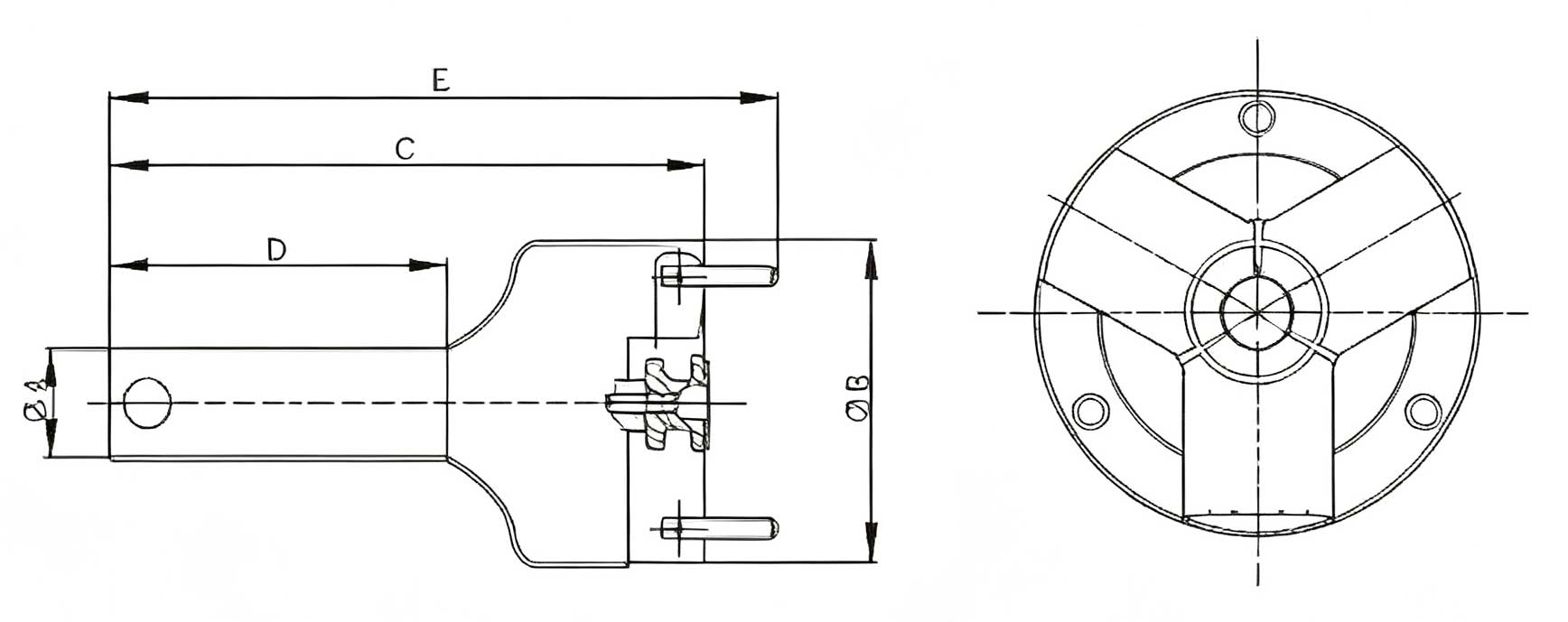 Flexible collet wrench for glue dispensing cartridges