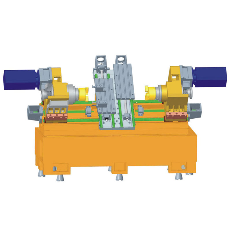 45° double mechanical spindle double turning and milling compound light ...