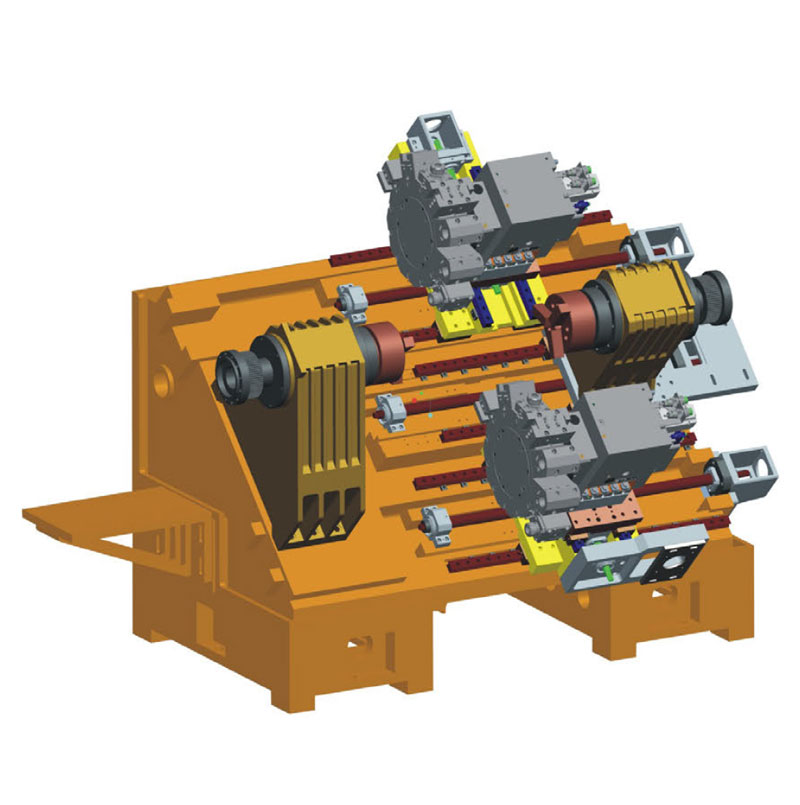 45°Turning Centre(Dual Spindle Double Turret) GP-500ST-Supplier