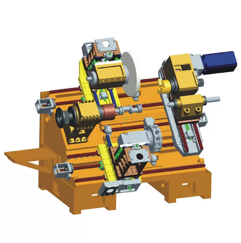 45° Turning and Grinding Centre (Double Spindle Single Turret Double Y-axis Single Grinding Head) GP-500STRYM