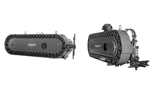 What types of tool magazines are used in horizontal machining centers?