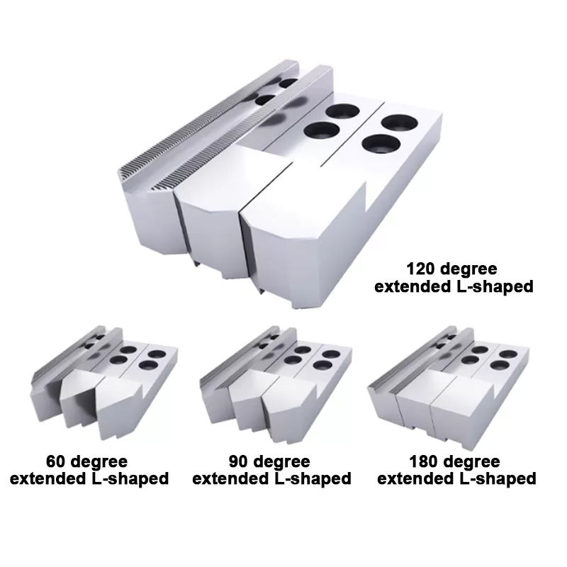 L-type extended hydraulic soft jaws