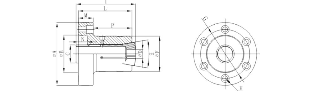 JB Spring Collet Back Pull Passive Chuck