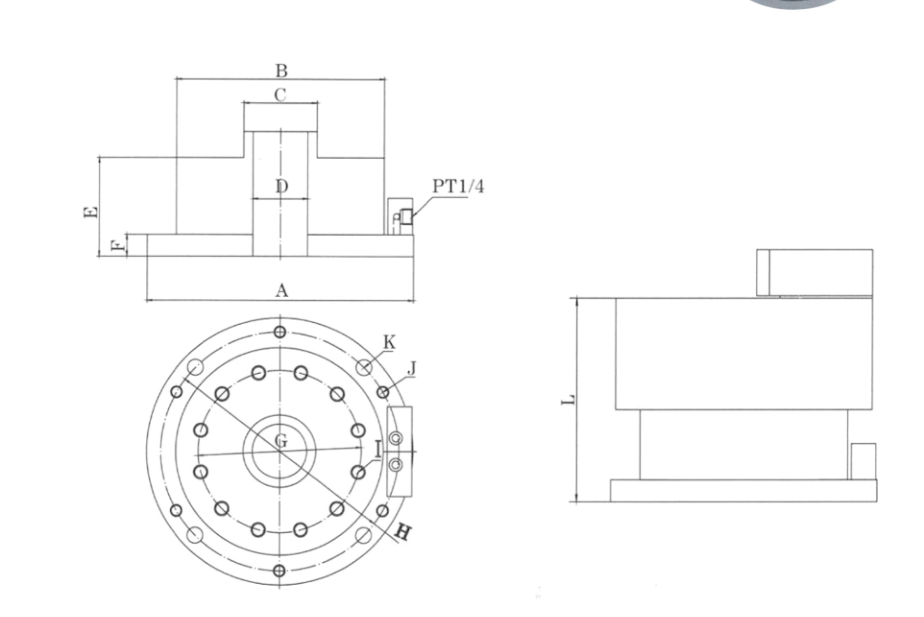 YK-LD  Vertical hydraulic chuck base plate